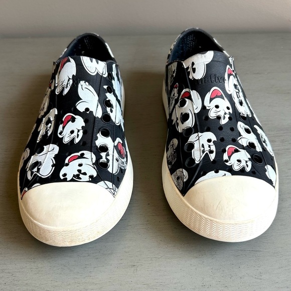 Native Jefferson Disney Parks Mickey Mouse Slip On Shoes Size M3/W5 Black - Picture 3 of 12